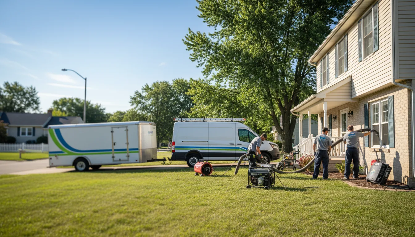 Flooded Basement Restoration And Cleanup With Repair in Van Meter, IA near me